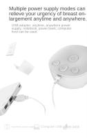 Sacaleches eléctrico de doble taza, potente succión de pezón, USB, doble extractor de leche eléctrico con botella de leche para bebé de 150 ML - details 2