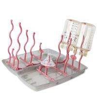 Soporte De Secado Para Botellas Y Tetinas Arbol De Almacenamiento Portátil Doble Cara Para Bebés Con Estante Para Chupetes Y Copas De Alimentación - details 1