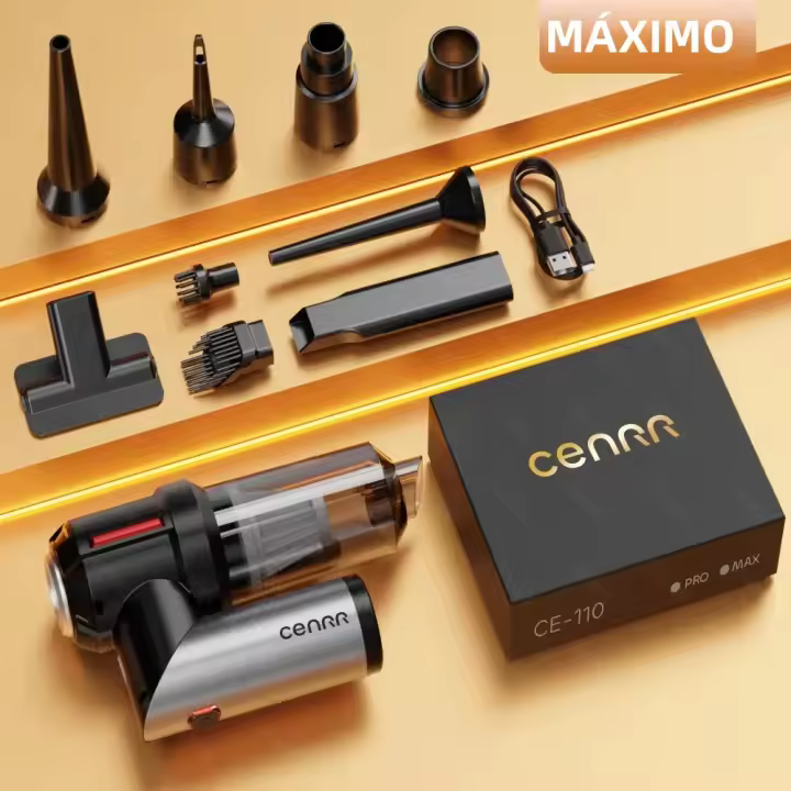 CENRR 998000PA Aspiradora De Coche Portátil Sin Cable Alta Succión Potente Aparato Doméstico Para Limpieza Del Auto - 1