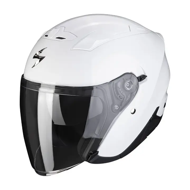 Scorpion Casco Jet Exo-230 Solid Blanco Adulto - 1