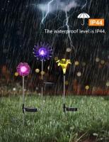 Lámpara Solar De Jardín Con Balón De Hierro Y Remolinos Luz LED Exterior Faeirita Nocturna Para Atmosfera De Yard Art - details 2