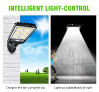 Lámpara Solar LED Exterior Impermeable Con Sensor De Movimiento 30/72COB Para Jardín Terraza Puerta De Garage Y Calle - details 1