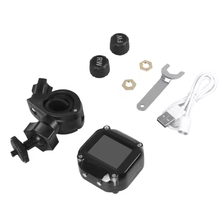 Sensor De Presión De Neumáticos Para Motocicleta TPMS Inalámbrico Detector De Sistema De Monitoreo De Presión De Neumáticos 2 Ruedas Externa ABS+PC Para Motocicleta - 1