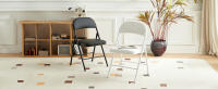 silla plegable, silla plegable acolchada, silla plegable cocina, silla plegable blanca