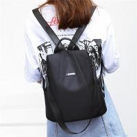 Nueva Mochila Multifuncional Para Mujeres Casual De Nylon Color Sólido Escuela Bolso De Viaje Con Correa Desmontable Para Niñas - details 0