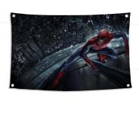 Bandera De Spiderman De Marvel 1pc MINISO Poliéster Para Exterior Decoración De Habitación Estilo Aesthetic Con Cuatro Agujeros - details 9