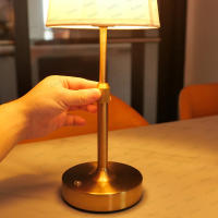Lámpara De Mesa Recargable Simple Para Barra Y Escritorio Luz Nocturna Sin Cable Para Dormitorio Control De Brillo Con USB Y Toque Decorativa - details 11