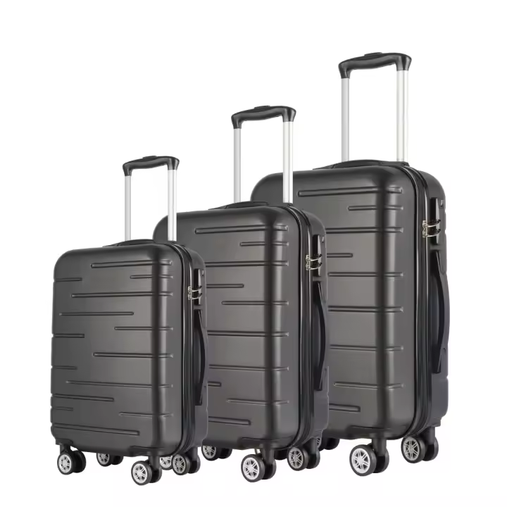 T-LoVendo Juego de 3 Maletas de Viaje Set Trolley Abs Semirigidas con Cerradura Combinación 4 Ruedas Dobles - 1