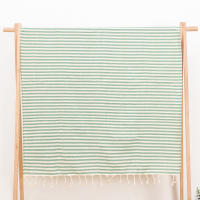 Toalla De Baño Grande De Playa Estilo Turco YEUZLICOTTON 100% Algodón 100x180CM Con Borlas Y Rayas Para Spa Sauna Y Viajes - details 5