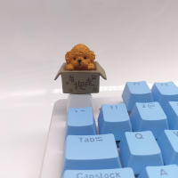 Teclados Mecánicos Personalizados Con Diseño De Perro De Anime Dibujos Animados Llaveros De Muñeca DIY Para Gamers - details 10