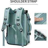 Mochila de viaje para mujeres, mochila de computadora portátil de negocios impermeable de 18 pulgadas, puerto de carga usb con bolsa de zapatos, mochila de senderismo - details 2