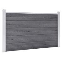 vidaXL Valla de jardín de WPC 872x106 cm Color Marrón,  Gris,  Negro y mas Perfecta para plantas y animales, múltiples usos malla para ventilación, seguridad, ventana, jardín - details 1