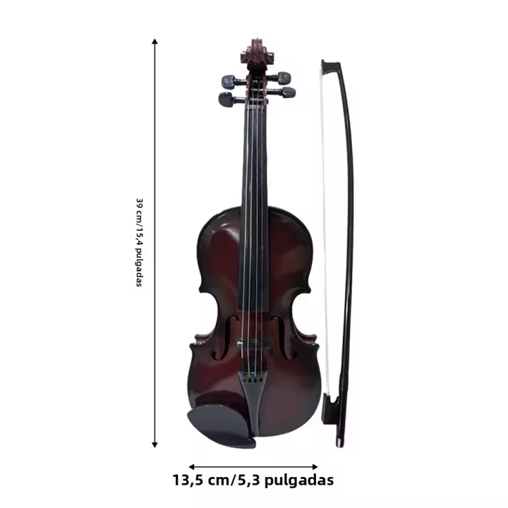 Kit De Violín Simulado Para Principiantes Instrumento Musical De Exquisita Habilidad Propiedades De Performance Regalos - 1