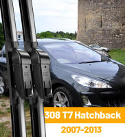 LimpiaParabrisas Delantero Para Peugeot 308 T7 Hatchback 2007-2013 Accesorios De Ventosa Frontal 30"26" Material Goma Natural Resistente Al Frío Y Calor - details 0