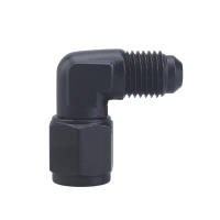 Adaptador De Combustible De Aluminio Anodizado AN4-AN12 Giratorio 45 Grados 90 Grados Fittings Negros Para Motor - details 9