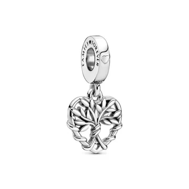 PANDORA Colgante Plata Ley Árbol Familiar Joyería Infantil - 1