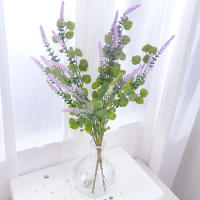 Rama De Lavanda Y Eucalipto Artificial Para Decoración De Boda Y Vaso Flor Sintética Para Arreglo Floral DIY - details 2