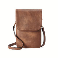 Bolso Bandolera De Cuero PU Minimalista Y Moda Para Mujer Bolsa De Teléfono Móvil Diseñadora Bolsa Pequeña De Hombro Sencillo - details 10
