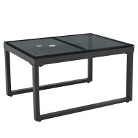 Juego de muebles de Jardín Sunny Island Taburetes y Mesa con Toldo Juego de 4 muebles de Salón para Balcón y Jardín Muebles de patio Weather resistant gris Incluye todos los muebles de Jardín - details 6