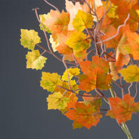 Arbol De Maple Artificial De 40-60cm Hojas De Maple Falsas Para Decoración De Halloween Y Festivales De La Cosecha Material De Seda Y Plástico - details 4