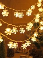 Guirnalda LED De 1M-30M Con Copos De Nieve Para Decoración De Navidad Árbol De Navidad Luces De Fairy Para Fiestas En Casa Accesorios De Noel Navidad 2025 - details 2