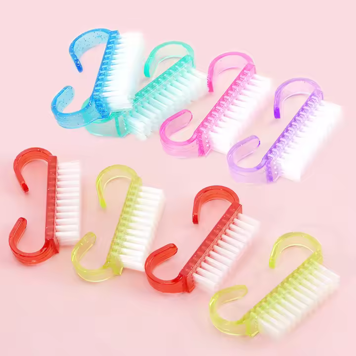 10Pcs Cepillo Para Uñas Transparente Plástico Herramientas De Manicura Y Pedicura Elimina Polvo De Acrílico Accesorios Para Uñas - 1