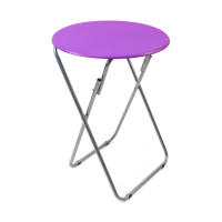 Mesa Plegable de Madera y Aluminio The Secret Home - Mesa Auxiliar Multifuncional - Ø48 Cm - Varios Colores - details 0