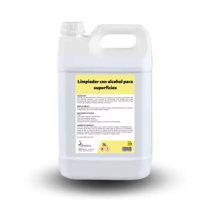 Proquimar | Limpiador Hidroalcohólico 70% Alcohol - Garrafa de 5 Litros - 1