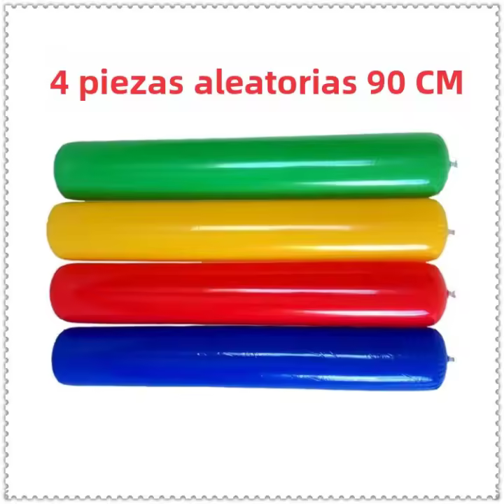 4 Pcs Niño Globo Inflable Competición De Recarga Palmas Apoyadores Para Juego Al Aire Libre De La Familia Alabar a Los Niños Ejercicio - 1