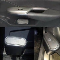 Caja De Almacenamiento Para Interior De Coche 1L Estuche De Basura Portátil Con Soporte De Clip Para Asiento Puerta Accesorios Automotrices ABS Cuadrado - details 6