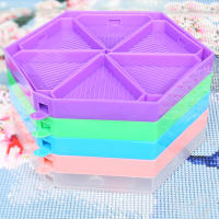 Kit De Paleta De Diamante 7 En 1 Con Almacenamiento Hexagonal De Gran Capacidad Y Pluma De Diamante Herramientas Para Pintura Y Bordado Artísticos - details 12