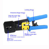 Herramienta De Crimpado RJ45 Con Cortador De Cable RJ12 Cat5 Cat6 8P8C Pinzas Multi Función Para Redes Electrónicas - details 6