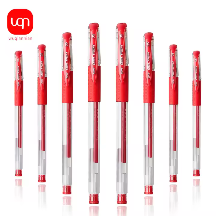 Juego De 10 Bolígrafos De Tinta Gel 0.5mm En Colores Negro Azul Y Rojo Para Escuela Y Oficina Suministros De Papelería - 1