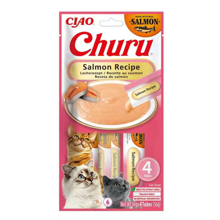 Churu Cat Receta De Salmón 4 X 14Gr - 1