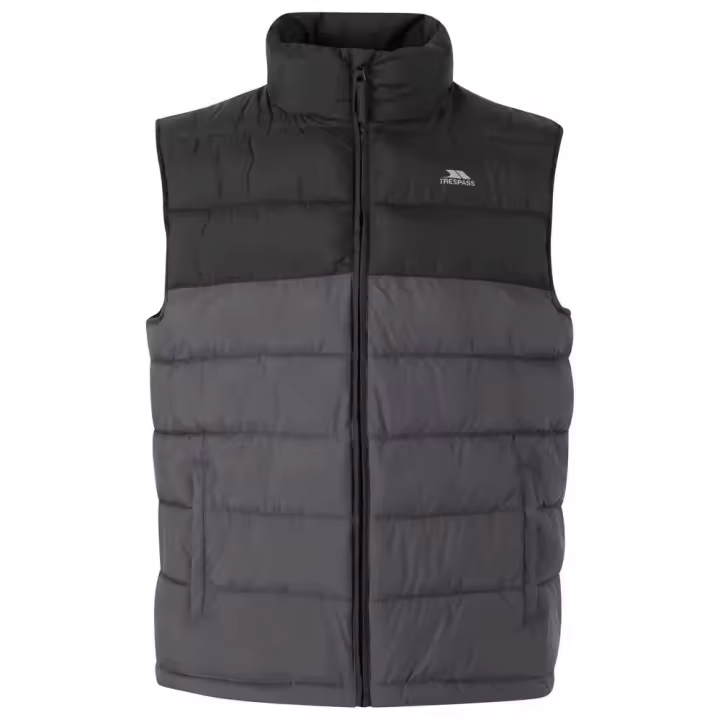 Ropa hombre Chalecos Trespass Chaleco Oskar Negro,Gris - 1
