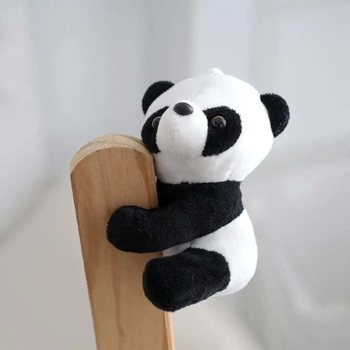 Muñeco De Peluche Panda Torcido Lindo Colgante Para Mochila Accesorios De Muñeco De Peluche Animal De Ruta TV Y Película Para Niños Y Adultos - 1