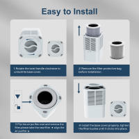 Purificador De Aire Con Generador De Iones Negativos Eliminador De Olores Y Humo Peligroso Con Filtro HEPA Para El Hogar - details 9