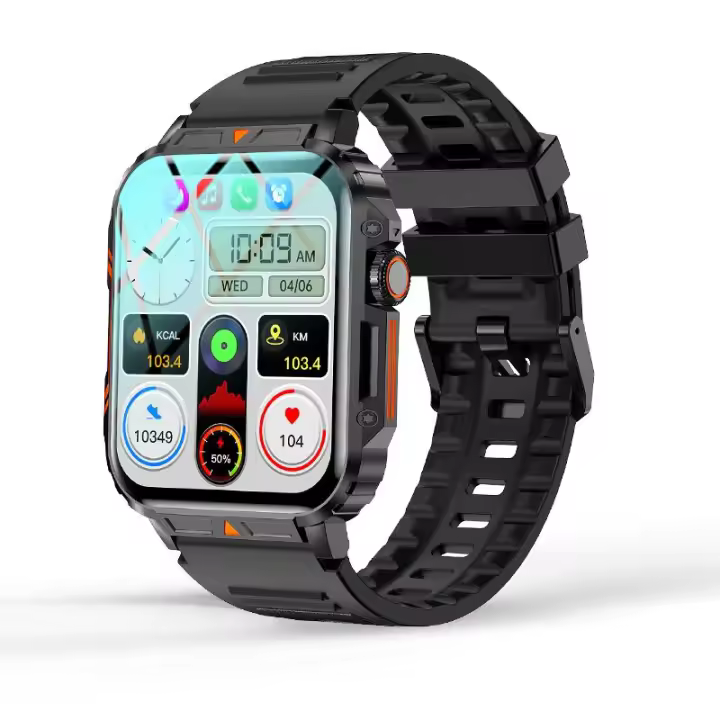 Nuevo Reloj Inteligente para Deportes al Aire Libre, Pantalla HD de 1,95", Llamada Bluetooth, Reloj Inteligente, Monitoreo de Salud, Rastreador de Ejercicios Impermeable IP68, Relojes Inteligentes Para Hombre Para Android IOS,Batería grande de 340 mAh - 1