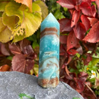 Torre De Calcita Caribeña Con Cristales Naturales Para Decoración De Hogar Oficina Jardín Yoga Meditación Estilo Pastoral - details 4