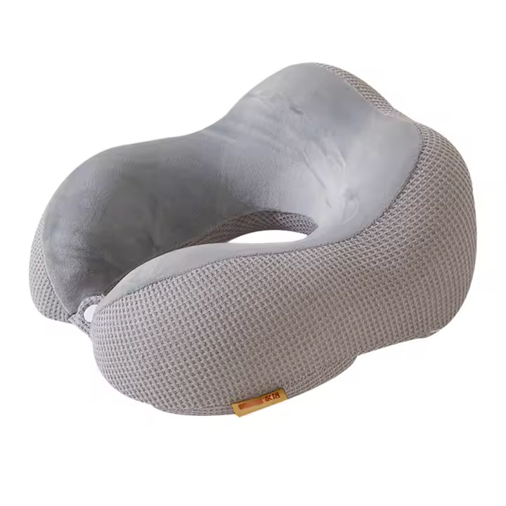 Almohada para el cuello del viaje, almohada suave ajustable del cuello de la espuma de la memoria para viajar, dormir - 1