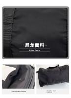 Bolso Bandolera De Nylon Plateado Para Mujer Estilo Casual Verano Bolso De Hombro Redondo Versátil Moda Alta Con Cierre De Cremallera - details 2