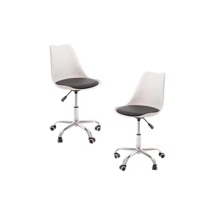 Pack 2 Sillas Neo - Blanco y Negro - 1