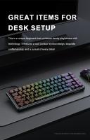 Teclado De Juego Onikuma G67 Switch Magnético 8KHz 0.02mm Sin Ruido Luces De Encendido 67 Teclas Compacto Y Contraídas - details 13