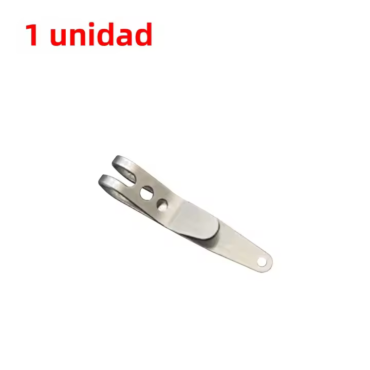 Clip De Mochila Portátil De Acero Inoxidable Y Metal Plateado Hebilla De Llave EDC Mini Herramientas De Exterior 1-10 Pcs - 1