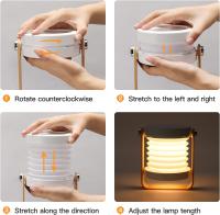 Lámpara de cabecera de luz táctil regulable, lámpara de cabecera portátil lámparas de cabecera con luz nocturna segura mesita de noche portátil - details 4