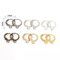 50pcs Gancho Para Pendientes Francés Redondo 13x15mm Base Para Clip De Oreja Accesorios De Metal Para Fabricación De Joyas DIY Componentes - details 11