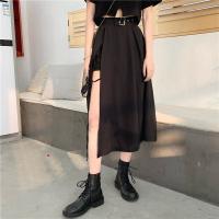 Falda Media Pierna Gótica Oscuro Vintage Para Mujer Elegante Moda Fiesta Club Cintura Alta Femme Bottom Streetwear Goth Falda - details 1