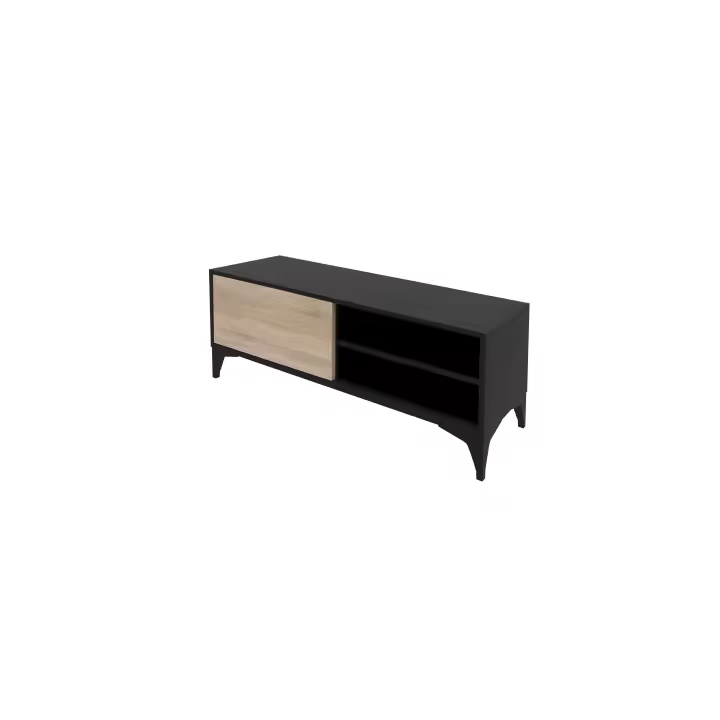 MB Muebles Bonitos - Conjunto Mueble de Salón, Aparador o Mueble tv, Color Negro y Sonoma, Modelo Kai - 1