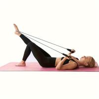 Para bandas de resistencia al ejercicio con SAS de entrenamiento Cuerda elástico Ejercicio Bandas de tensión media Yoga Correa de fitness elástico para mujeres Hogar, oficina, gimnasio F - details 2