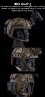 FAST SF High Cut Helmet ARC Rail 3.0 Kit De Herraduras Lateral Para Paintball Accesorios De Camping Y Airsoft Adaptador De Ranura - details 7